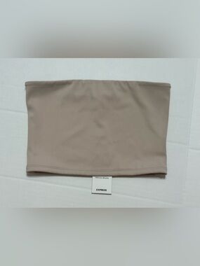 Express Women’s XS Beige Body Contour Strapless Tube Top